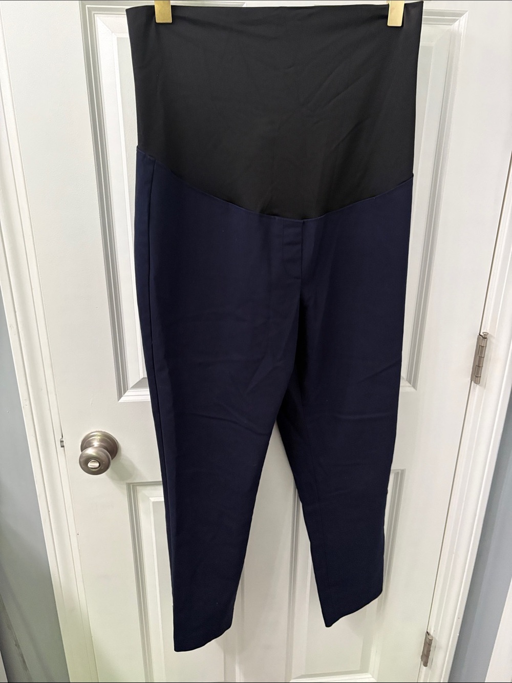 Loft Maternity Tapered Dress Pants in Navy